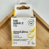 Зубна нитка The Humble Co вощена (лимон), 50 м