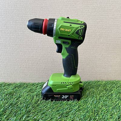 Безщітковий шуруповерт Procraft PA18LiN DFR (20В, 2Ач, 50Нм, 1 АКБ) Акумуляторний шуруповерт Прокрафт