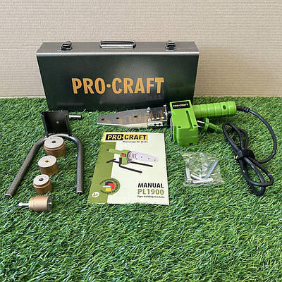 Паяльник для пластикових труб Procraft PL1900 (800 Вт, 0 - 300°C) в кейсі