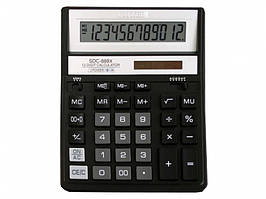 Калькулятор Citizen SDC-888XBK чорний 12 розряд, 158*203 мм, пластик корпус, пластик кнопки