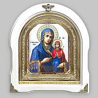 Ікона Анна свята праведниця, лик 15х18 см, у білому дерев'яному кіоті, арка