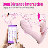 Вібратор з підігрівом, 6 режимами вібрації та керуванням через додаток B-Series Good Vibrations Pink, фото 4