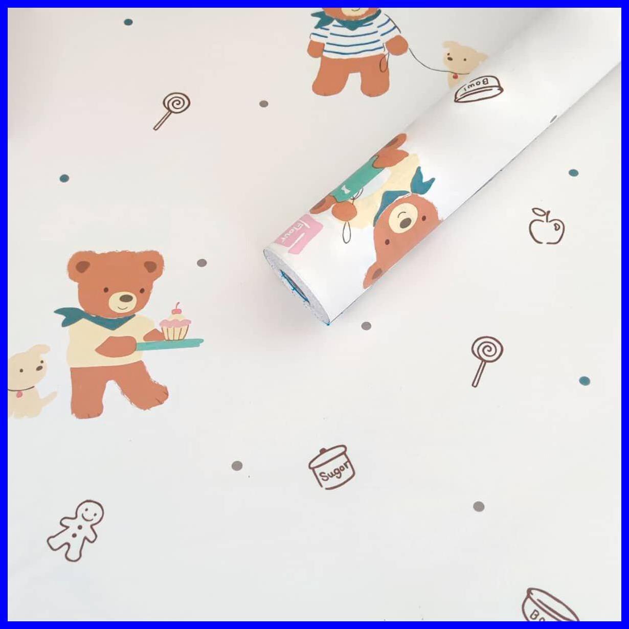 Самоклейна плівка дитяча Ведмедик 0 45х10м для обклеювання меблів інтер'єру декорування ST1, фото 1