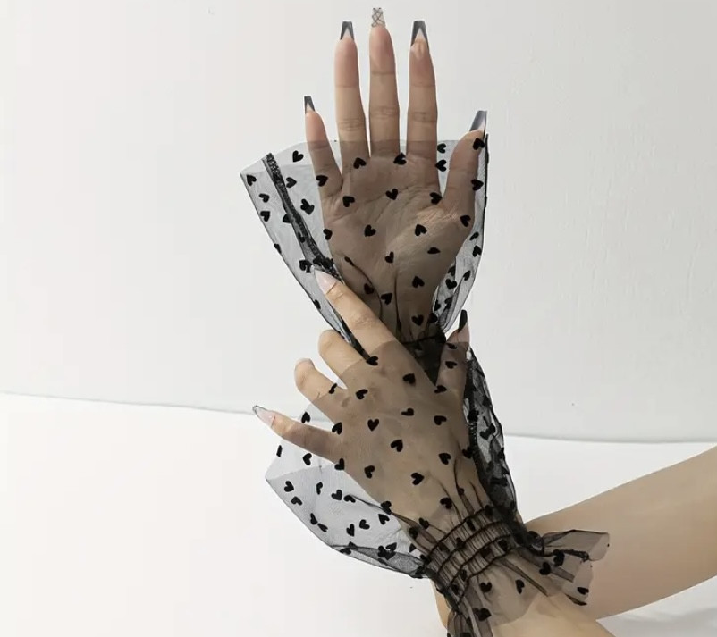 Манжета нарукавник для фото манікюру нігтів чорна 1 штучка, фото 1