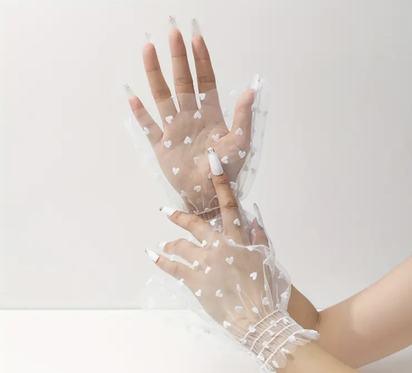 Манжета нарукавник для фото манікюру нігтів біла 1 штука, фото 1