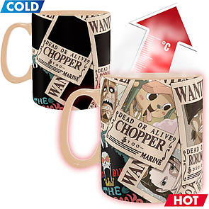 Чашка хамелеон ONE PIECE Wanted (Ван піс)