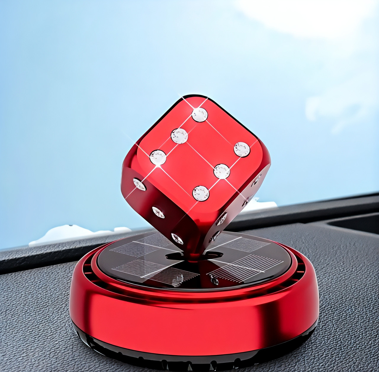 Ароматизатор автомобільний UFT Куб на сонячній батареї 3 кольори, фото 1