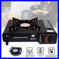 Портативна газова плита переносна,Таганок газовий настільний,Газовий пальник плита туристична настільна ST1