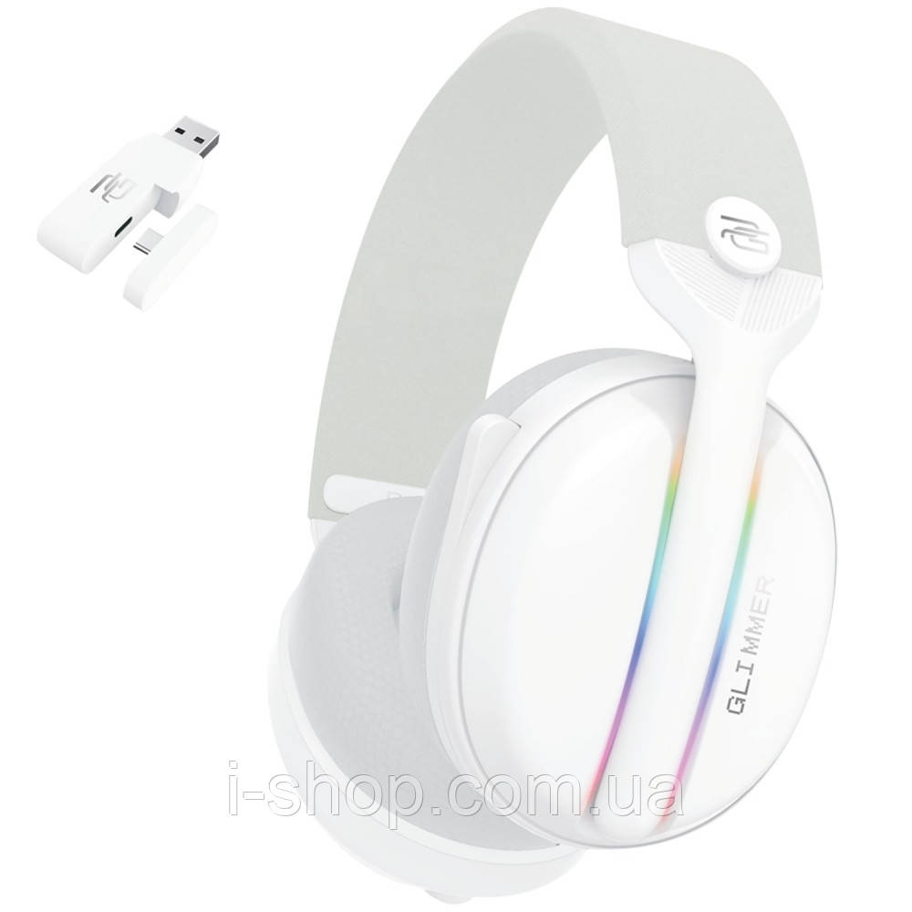 Бездротова ігрова гарнітура Proove Gaming Glimmer (APP) white/purple, фото 1