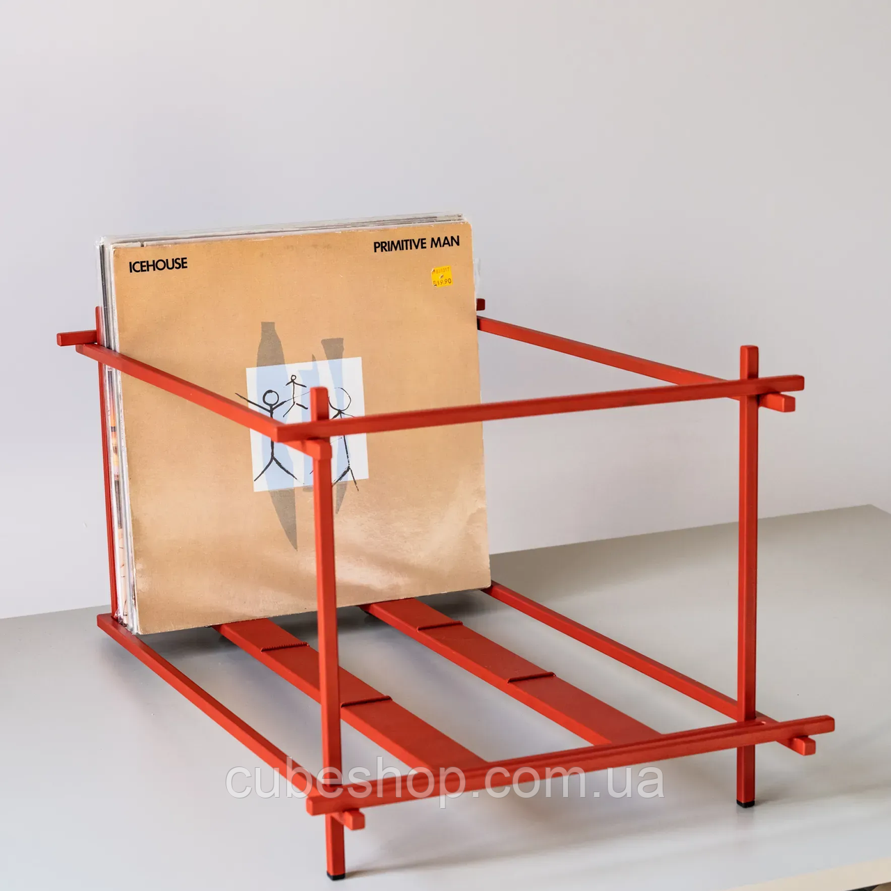 Контейнер для вінілових платівок Red Sticks (червоний)