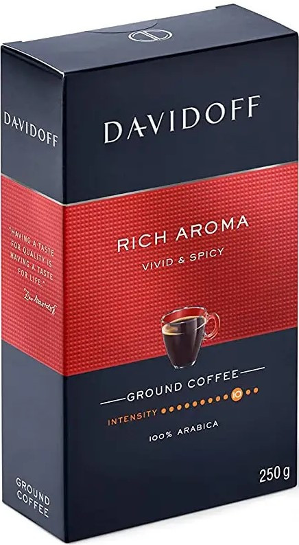 Кава мелена Davidoff Rich Aroma Vivid & Spicy 100% Арабіка 250г Швейцарія