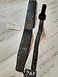 Ремінь для гітари P&P music Silver (штучна кожа) 150 см, фото 2