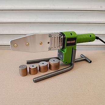 Паяльник для пластикових труб Procraft PL1900 (800 Вт, 0 - 300°C) в кейсі