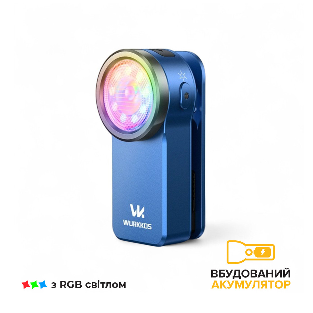 Ліхтарик Wurkkos HD03 Clip Light Blue, фото 1