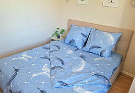 Постільна білизна Ранфорс 13, євро 200х220 см, на кнопках