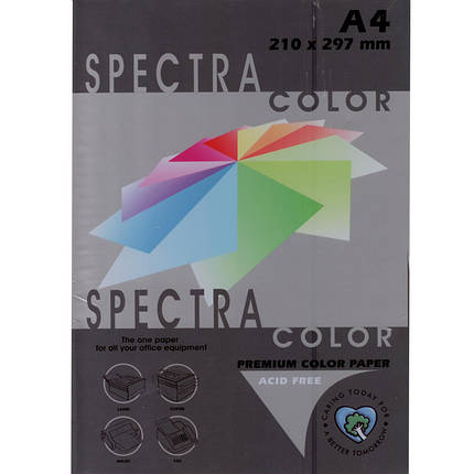 Бумага темных тонов Spectra_Color 401 черный А4 80гр 500ар "Spectra_Color" темний Black, фото 2