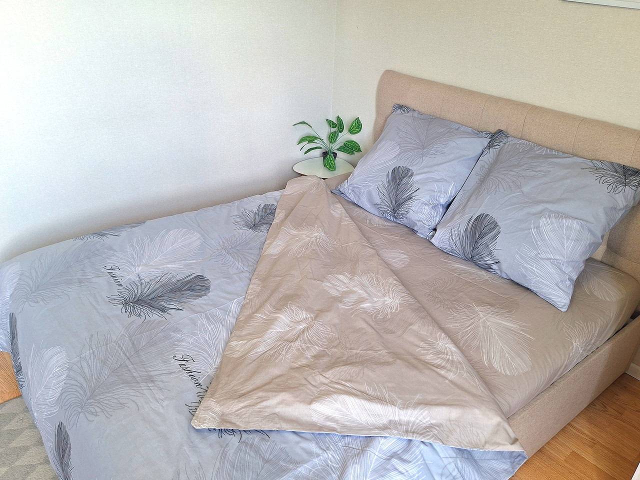 Постільна білизна Ранфорс 27, євро 200х220 см, на кнопках