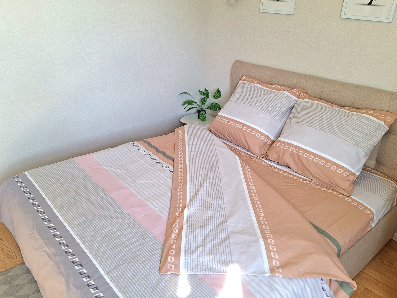 Постільна білизна Ранфорс 25, двоспальна 175х220 см, на кнопках