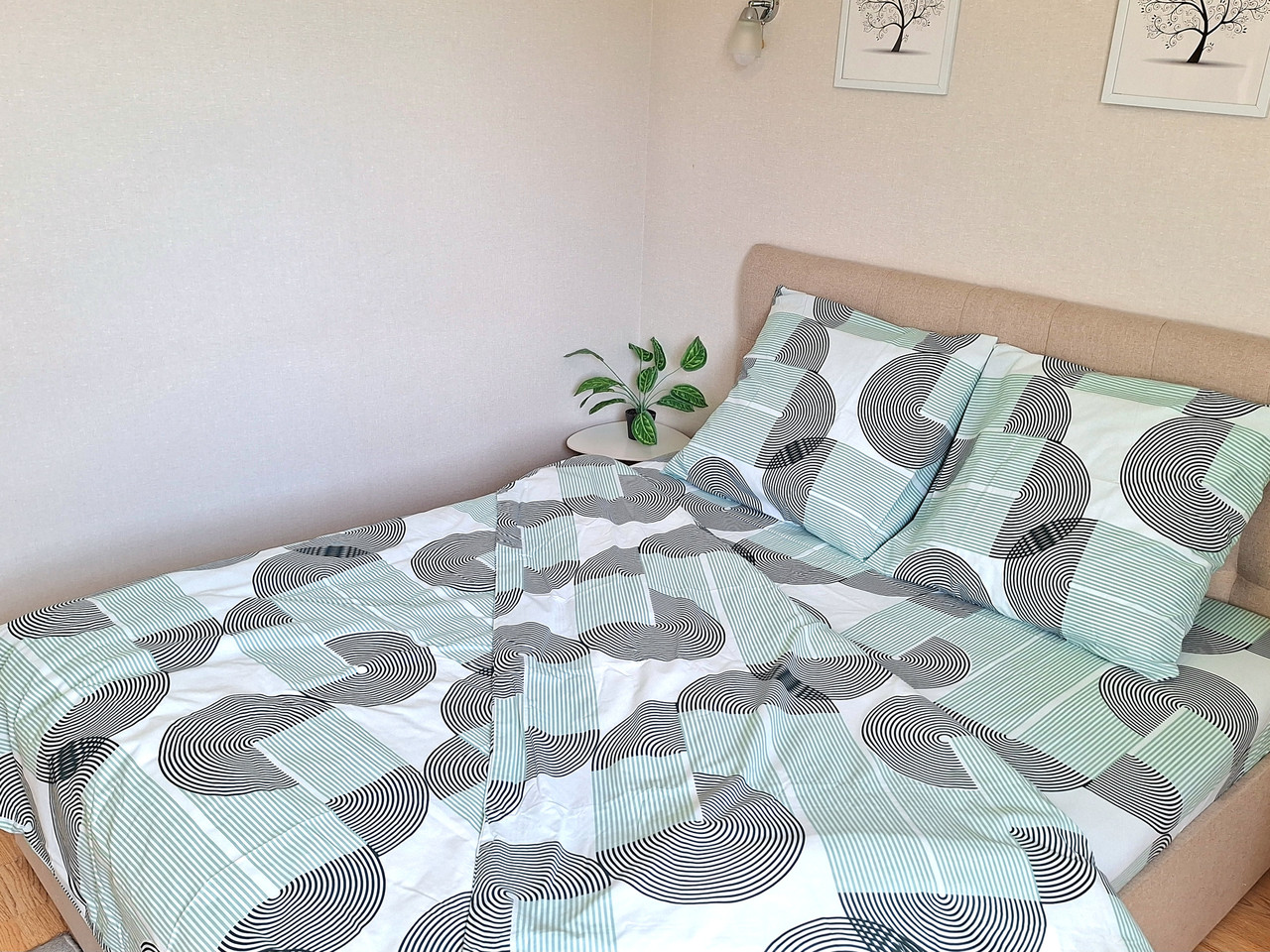 Постільна білизна Ранфорс 21, полуторна 150х220 см, на кнопках