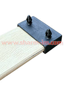 Кріплення ламелі для металевого каркасу одностороннє глухе 53х30х8 мм з шипами