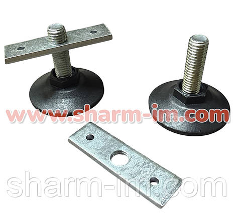 Ніжка регульована М10 / h-35 мм із планкою d-48 мм, фото 1