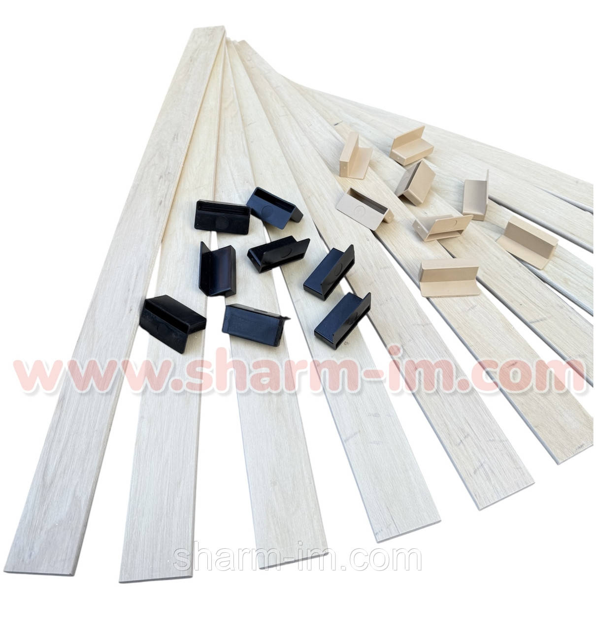 Березові ортопедичні Ламелі для ліжка 600х53х8 мм З КРІПЛЕННЯМИ ГУРТОМ