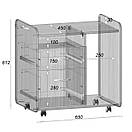 Мобільна комбінована тумба. Шир 65 см., фото 3