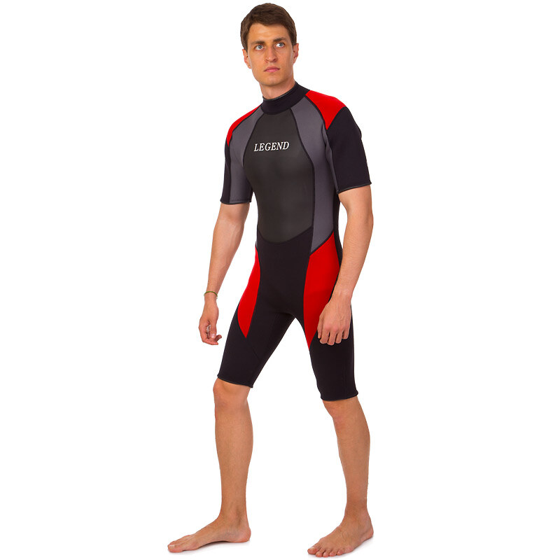 Гідрокостюм короткий для серфінгу та водних лиж чоловічий мокрий 3 мм LEGEND PL-6407 (розмір XXL залишився в наявності), фото 1