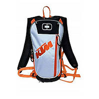 Мото рюкзак KTM з гідрататором, чорно-білий-жовтогарячий