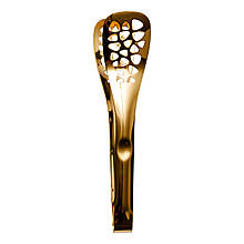 Щипці кухонні металеві 25×5 (см) кулінарні щипці для м'яса, риби, гриля кухарські щипці Золотистий HP-8-64