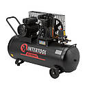 Компресор, 100 л, 1,8 кВт, 220 В, 10 атм, 250 л/хв INTERTOOL PT-0012, фото 2