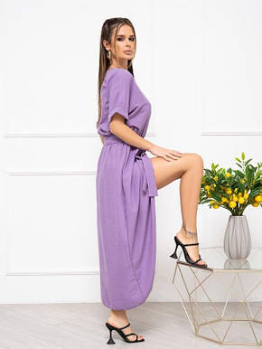 Плаття ISSA PLUS 13936 XL бузковий, фото 2