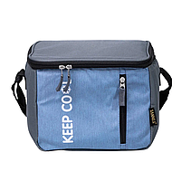 Термосумка холодильник 16 (л) для їжі, напоїв, пива холодильна сумка для риболовлі та пікніка Блакитний HP-14-17