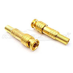 Роз'єм штекер BNC під кабель із пружиною, Solder (пає)