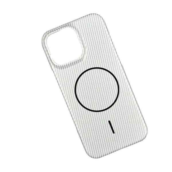 Чохол-накладка Infinity Carbon Case MagSafe для Apple iPhone 15 Pro White, фото 1