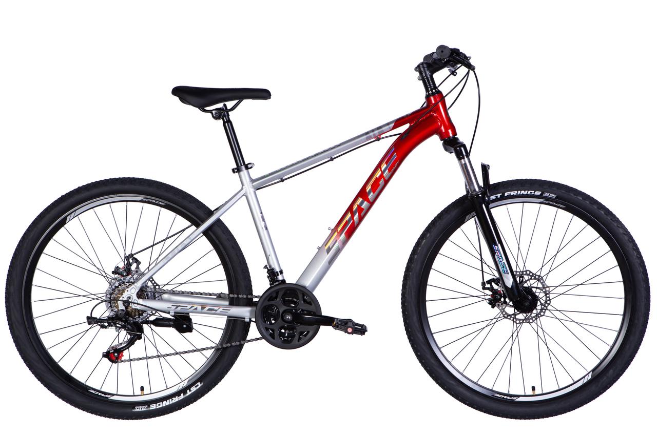 Велосипед AL 27.5" SPACE PHAETON DD FR рама-19" сріблясто-червоний 2025, фото 1