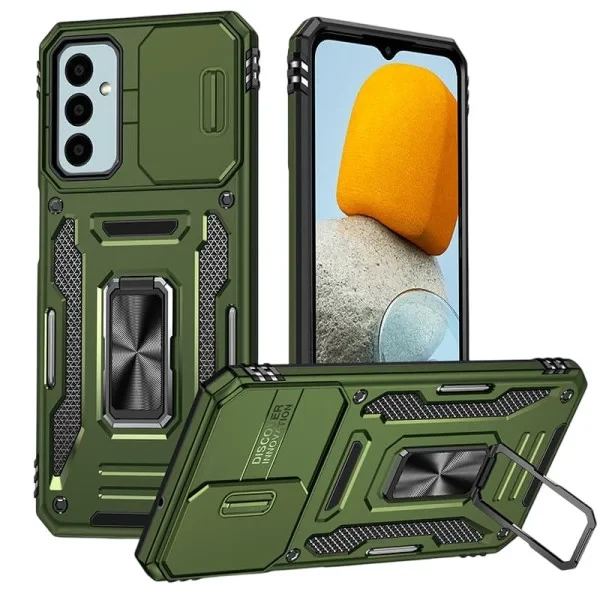Чохол-накладка EpiK Camshield Army Ring для Samsung Galaxy A25 5G Army Green, фото 1