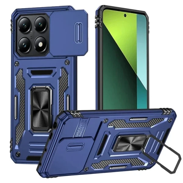 Чохол-накладка EpiK Camshield Army Ring для Xiaomi 14T Pro Navy (00000076083_6), фото 1