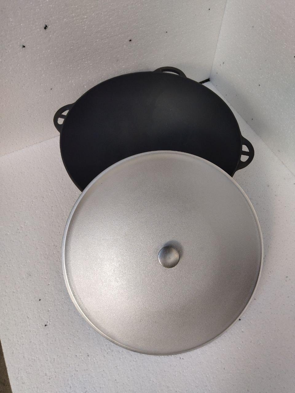 Казан чавунний азіатський з алюмінієвою кришкою Syton, Ситон Об'єм 22 л