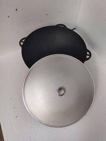 Казан чавунний азіатський з алюмінієвою кришкою Syton, Ситон Об'єм 22 л, фото 1