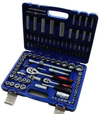 Набір торцевих головок ключів 108 штук повний комплект інструментів 206966