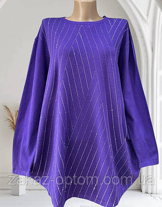 Светр жіночий батал оптом (52-60) Китай 25201-139121, фото 1