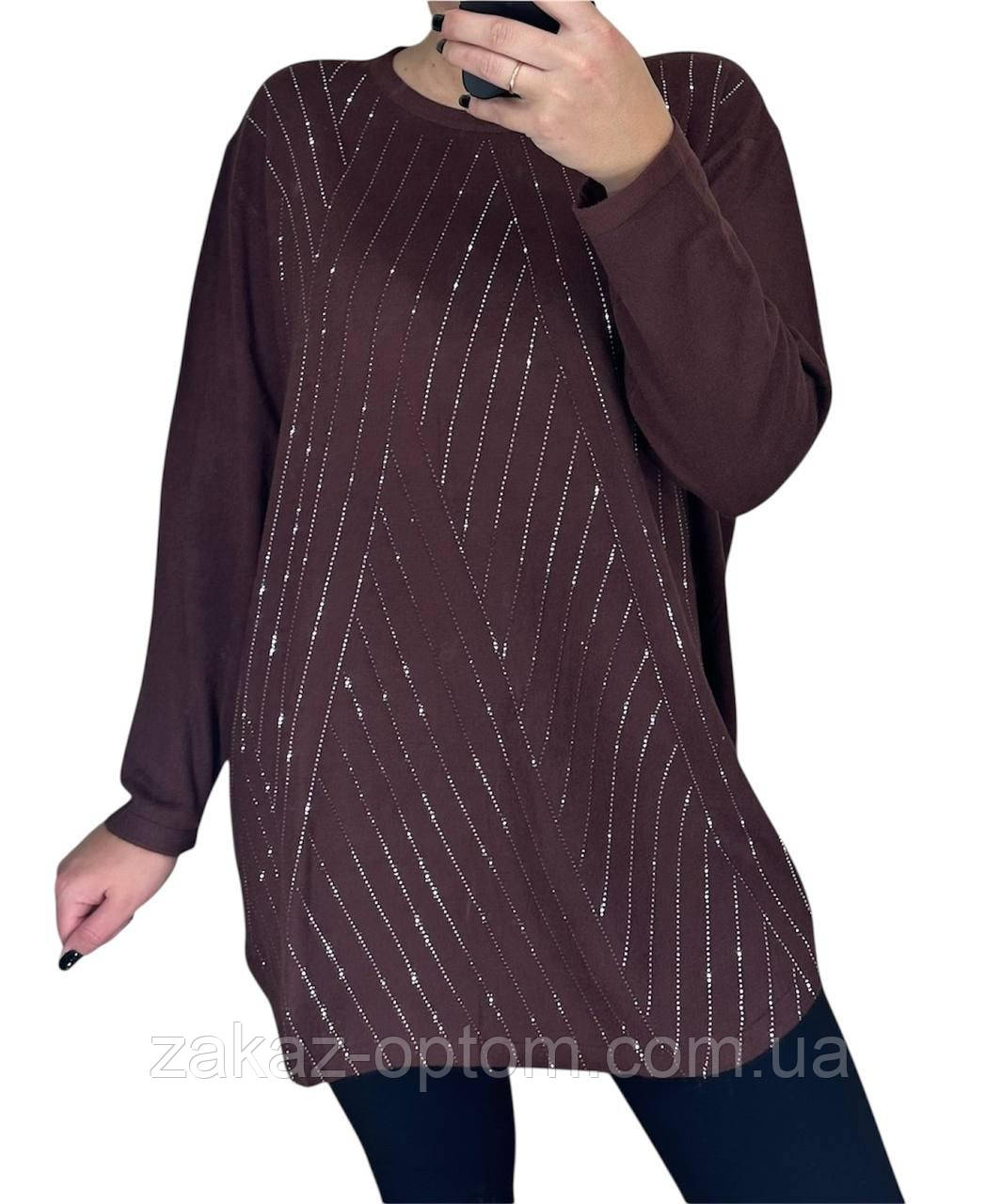 Светр жіночий батал оптом (52-60) Китай 25201-139123