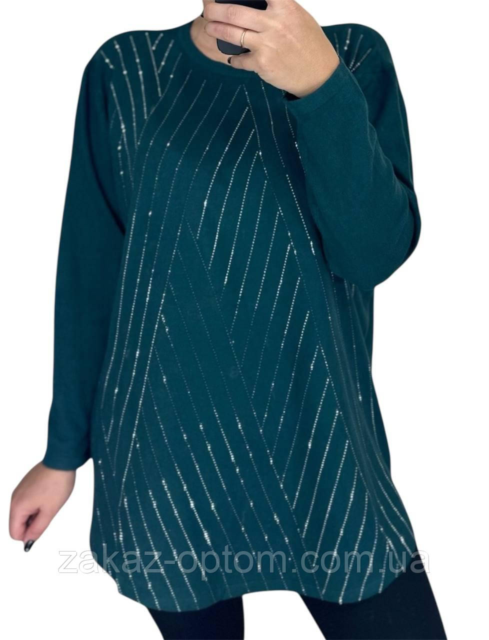 Светр жіночий батал оптом (52-60) Китай 25201-139125