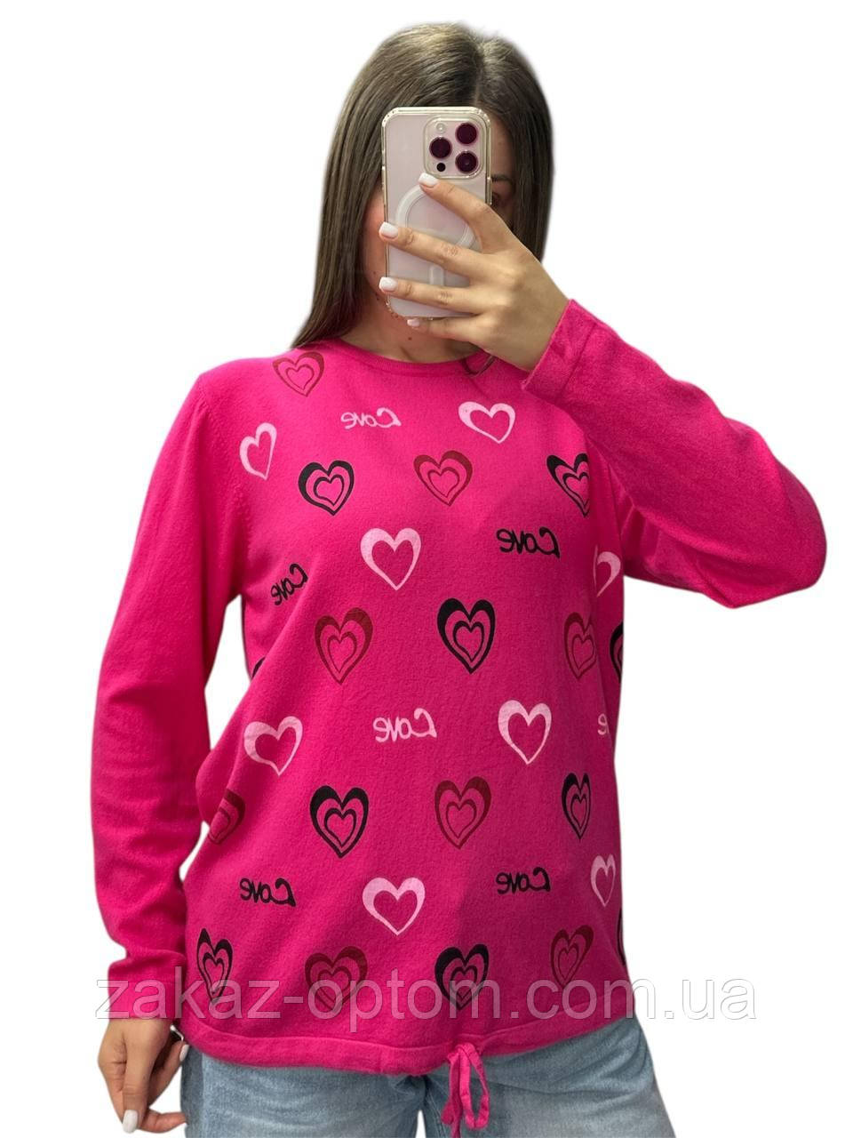 Светр жіночий на зав'язці оптом (48-52) Китай 25219-139145