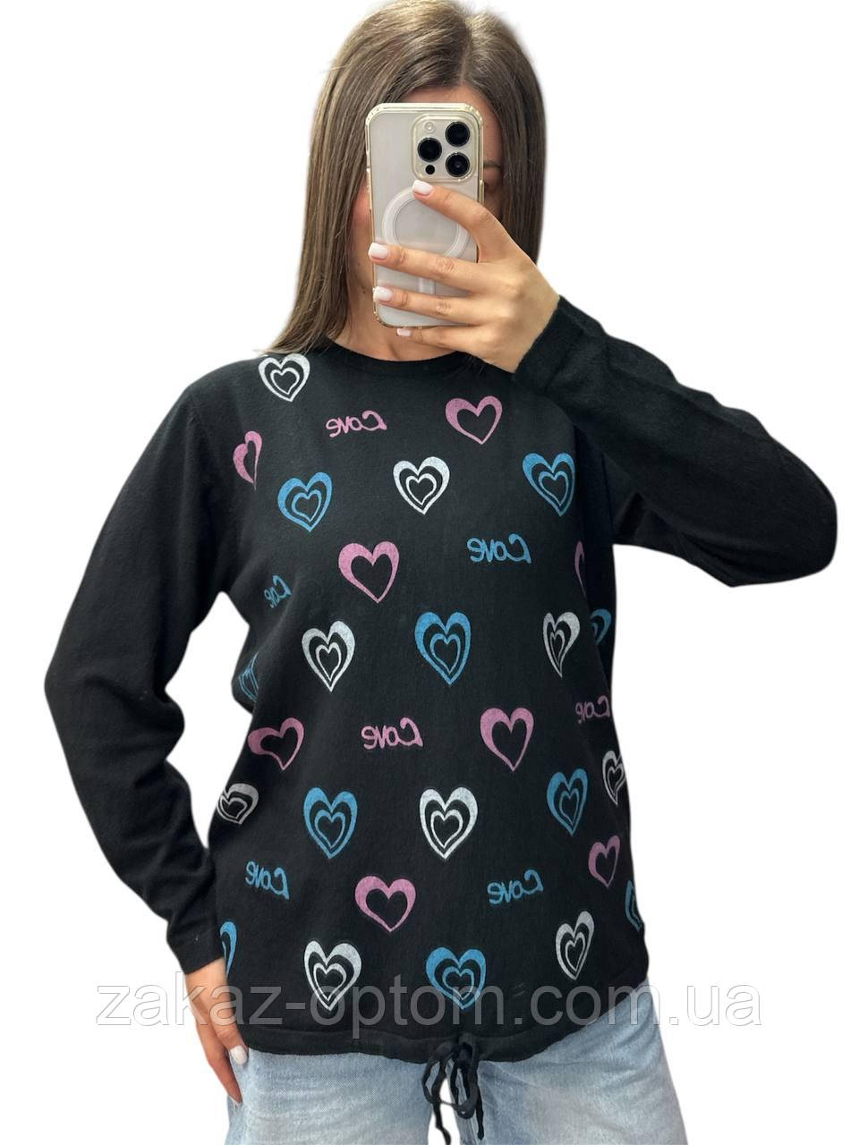 Светр жіночий на зав'язці оптом (48-52) Китай 25219-139146