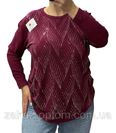 Светр жіночий батал оптом (52-60) Китай 25220-139156, фото 1