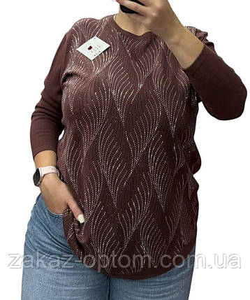 Светр жіночий батал оптом (52-60) Китай 25220-139159, фото 1