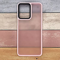 Чохол для Motorola Moto G54 протиударний Lyon Frosted, матовий, з високим бортиком, рожевий