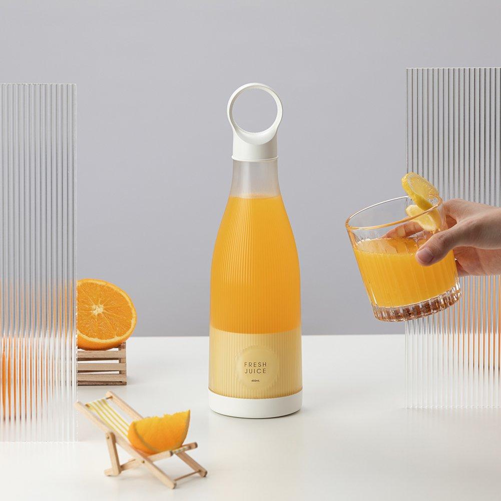 Портативний блендер у пляшці, електрична соковичавниця для фруктів 450 мл 207051, фото 1